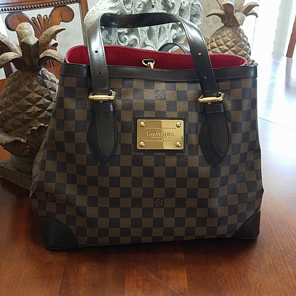 Authentic Louis Vuitton Damier Hampstead MM
